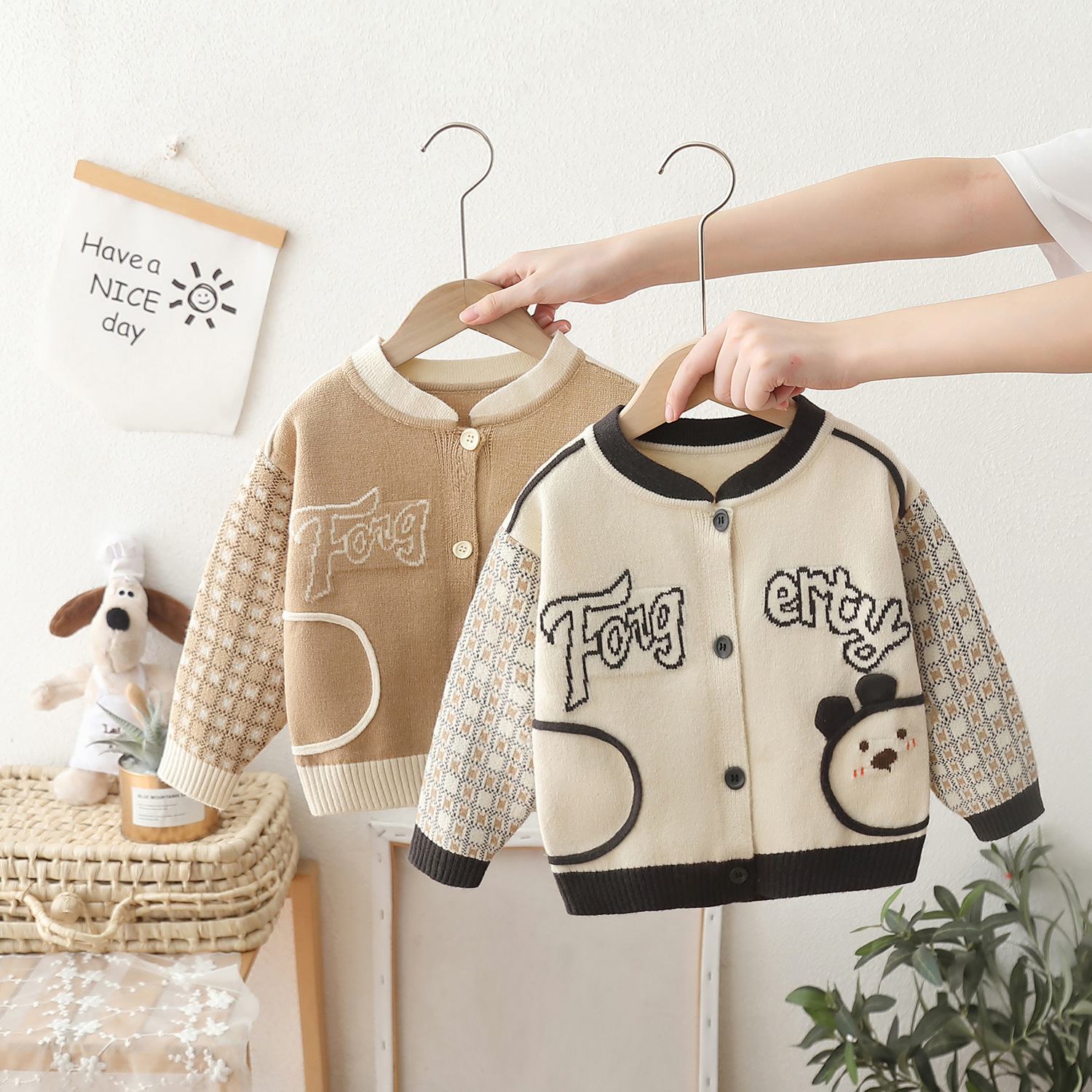 儿童毛衣男童男孩开衫外套毛线衣