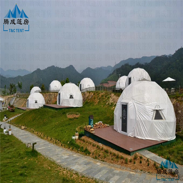半圆球形帐篷多人透明户外气泡屋酒店野外露营阳光房可移动棚子