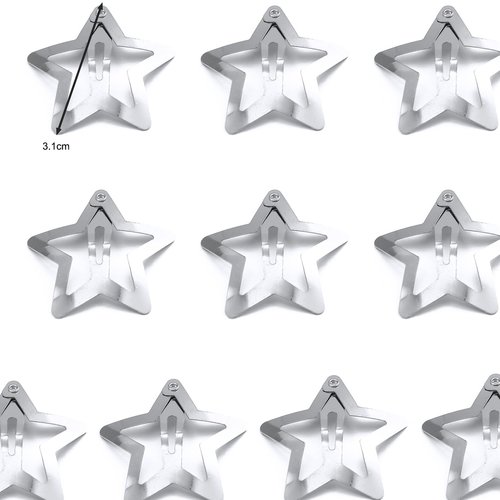 跨境外贸欧美风走创意夸张个性时尚y2k辣妹星星发夹ins金属感甜酷