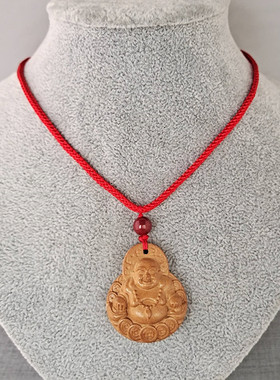 男女通用桃木朱砂手工雕刻