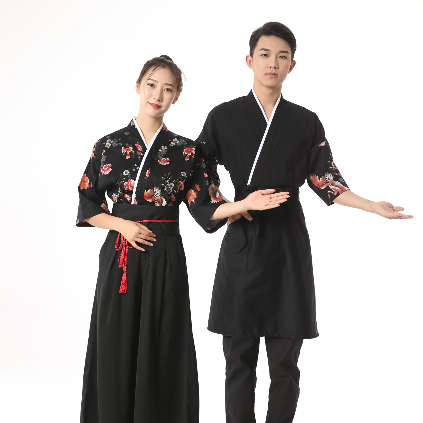 日式寿司店樱花女工装套装
