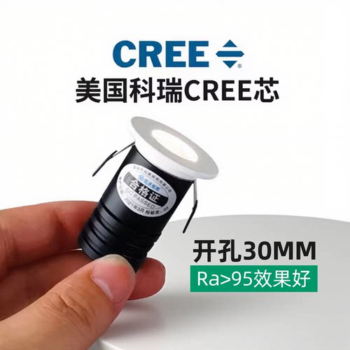 高显RA95芯片开孔30mm迷你射灯