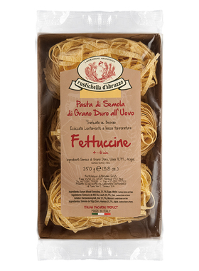 Rustichella意大利进口 Fettuccine手工意大利面阔身鸡蛋意面250g
