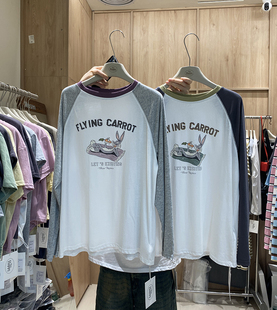 防晒空调衣 轻薄凉爽 韩国东大门卡通长袖t恤女夏季宽松显瘦薄