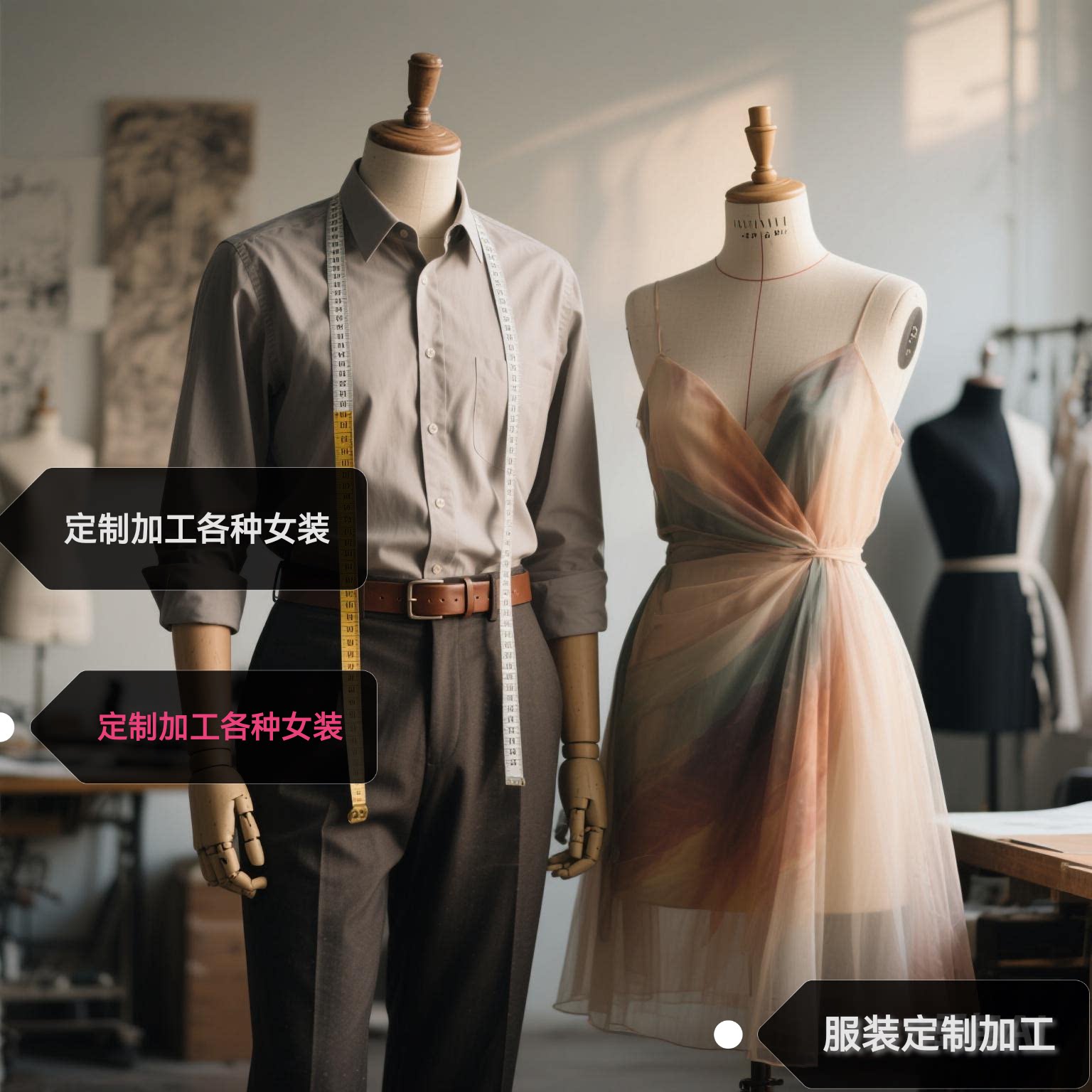 服装打版裁剪私人定制来图来料定做男装女装裁缝小批量服装加工