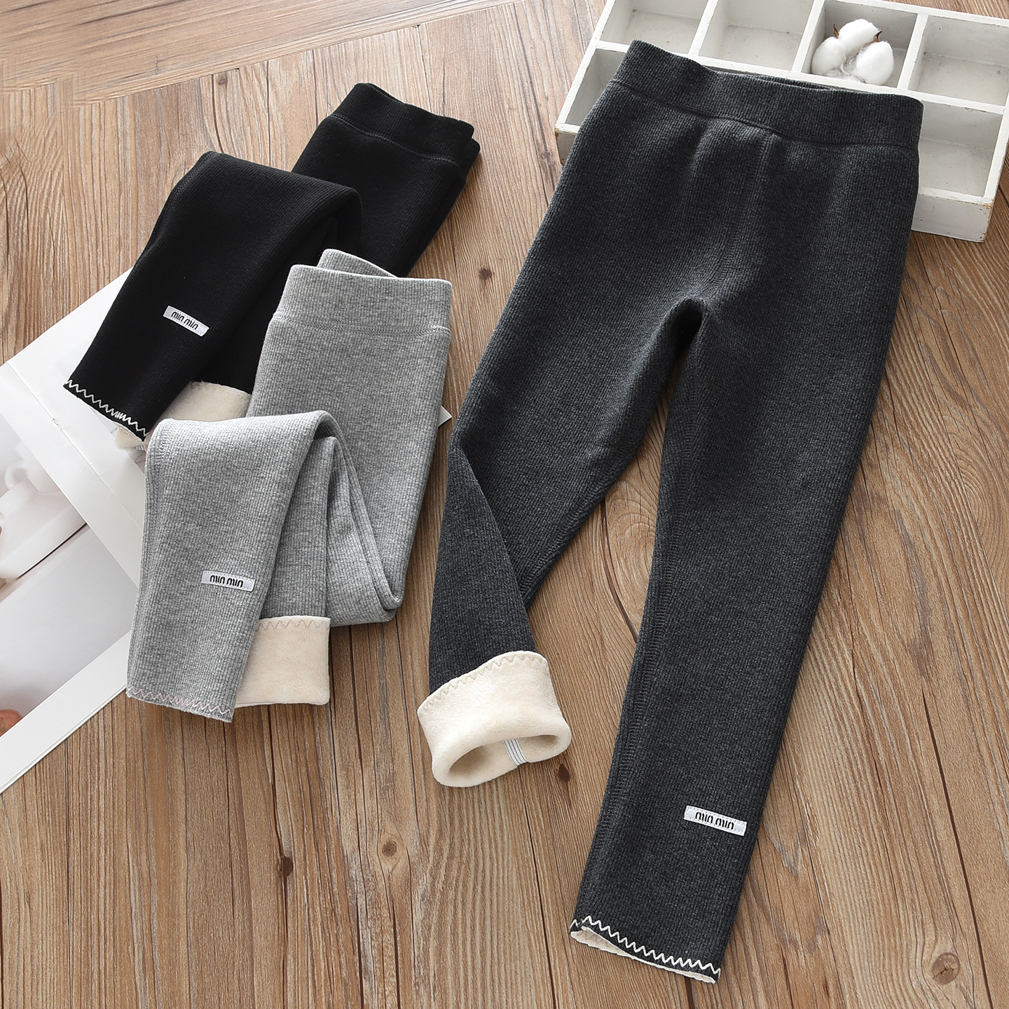 洋气女童保暖加绒打底裤