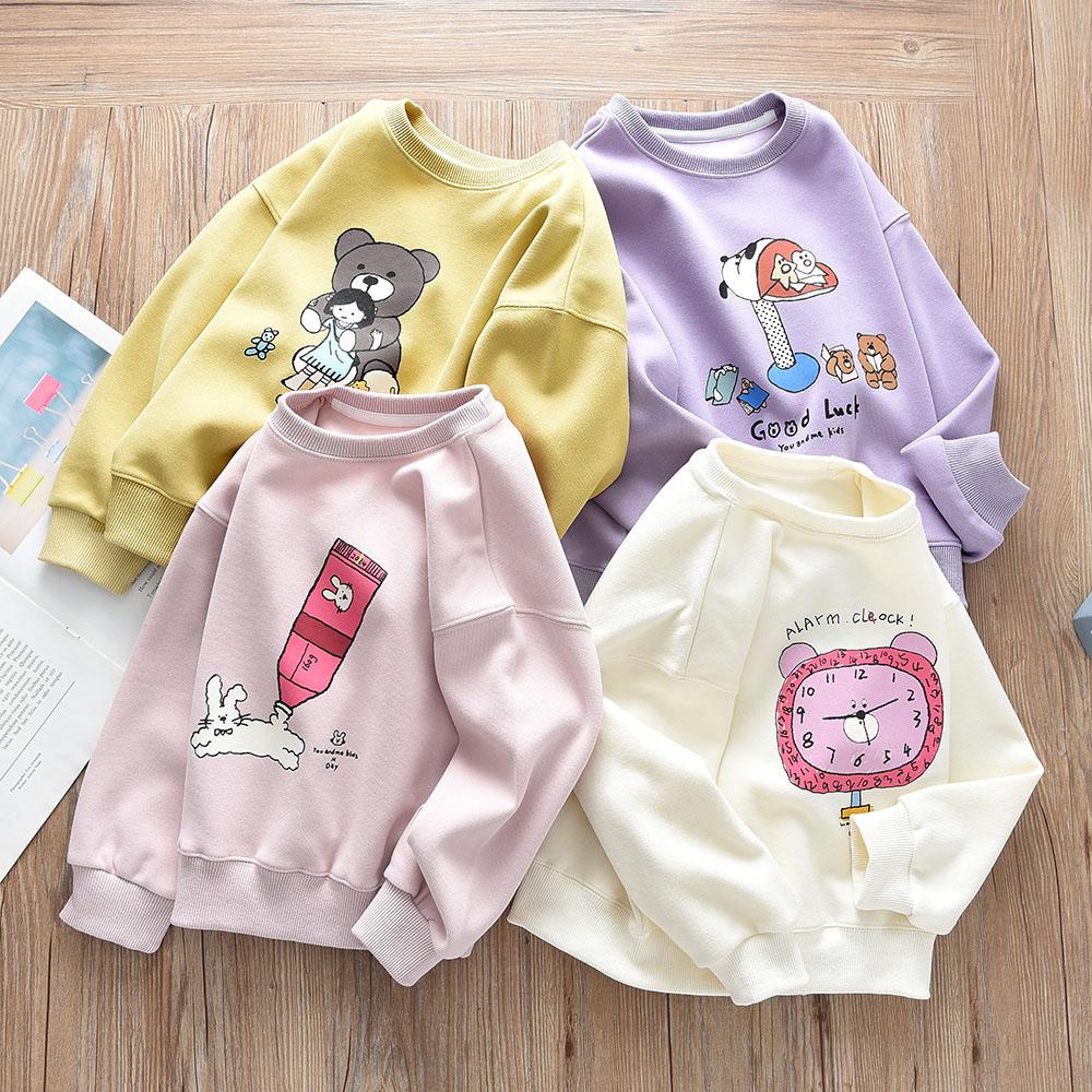 女孩春秋款卡通卫衣上衣