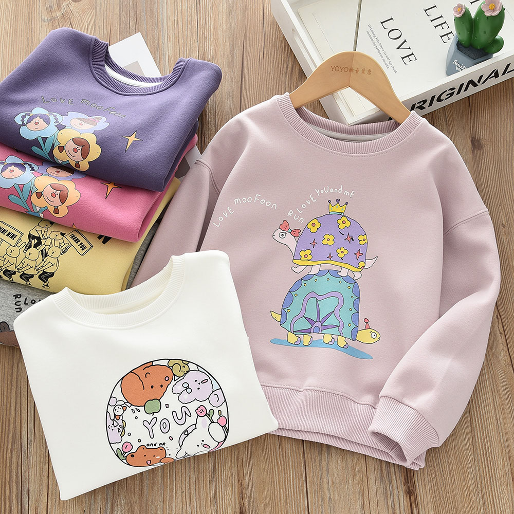 洋气女孩春秋款卡通卫衣