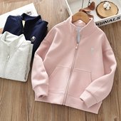 棒球服 儿童男女童外套中大童立领空气层拉链开衫 洋气童装 2026春款