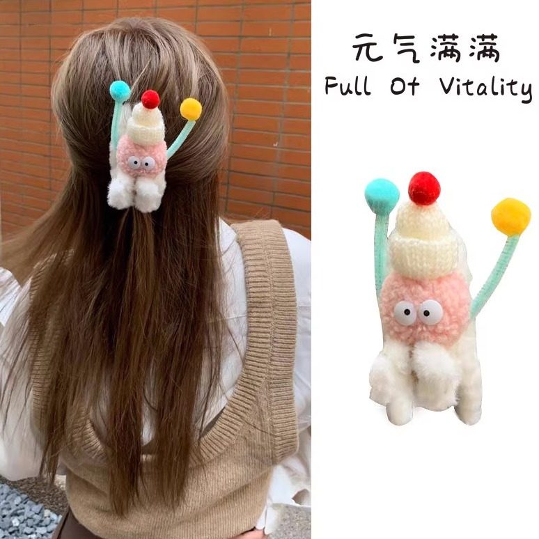 趣味搞怪可爱毛绒抓夹娃娃创意秋冬新款鲨鱼夹学生少女心网红甜美