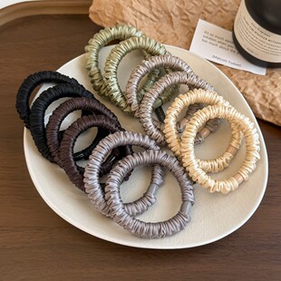缎面小肠圈发圈女2026新款 高级感气质头绳扎头发皮筋发绳头饰发饰
