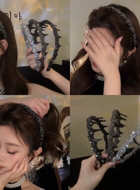 韩国路易斯巴黎王妃发箍女高颅顶蓬松洗脸头箍高级感日常外戴发卡