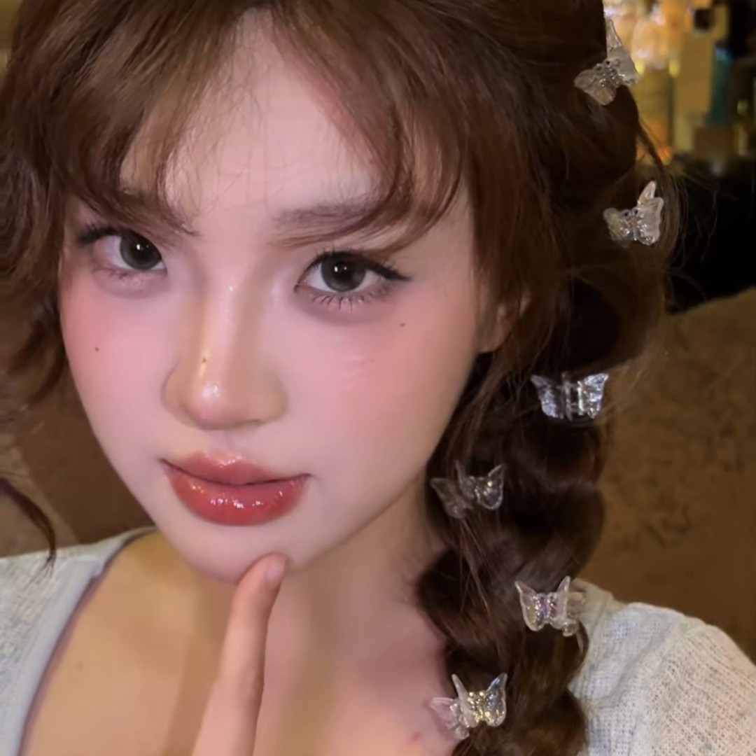 浪漫人鱼姬蝴蝶～新款人鱼姬蝴蝶小抓夹刘海夹甜妹氛围感发夹