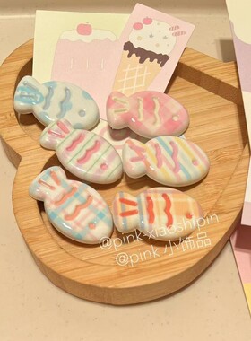 甜美爆款奶油可爱儿童发夹马卡龙ins风小鱼刘海卡通百搭少女头饰