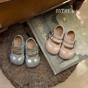 女童公主鞋春秋季新款儿童芭蕾软底鞋宝宝软底学步鞋女孩方口单鞋