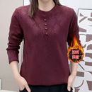 秋冬高档纯色加绒休闲减龄显瘦长袖 宽松外套 打底气质保暖上衣大码