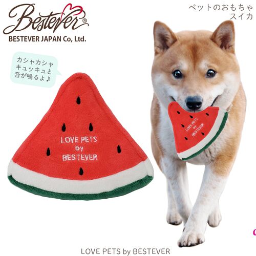 Bestever宠物发声玩具水果系列西瓜磨牙逗趣解压