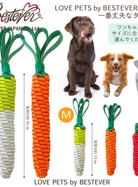 日本bestever宠物磨牙解压逗趣洁齿玩具胡萝卜茄子白萝卜小辣椒