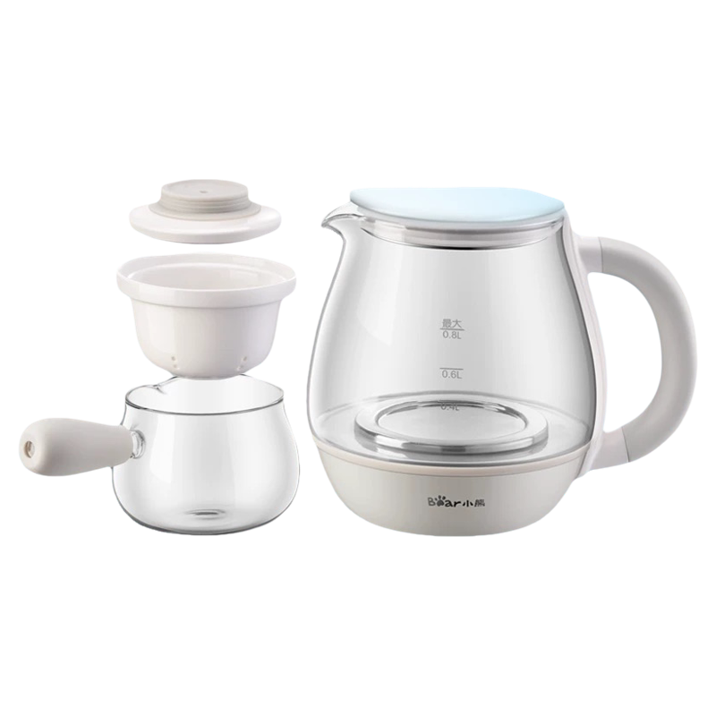 小熊养生壶煮茶器配件ZCQ-A08E1陶瓷滤网盖子分茶器滤格玻璃杯陶图片