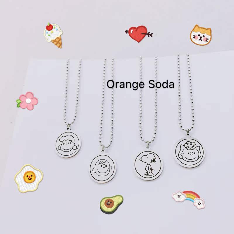 Orange Soda Customized Snoopy Charlie Brown Lucy lovely Disco dancing lovers Necklacein the Accessories/Fashion Jewelry, Necklace  category - from Buy2taobao.com to provide professional Taobao agent buy service