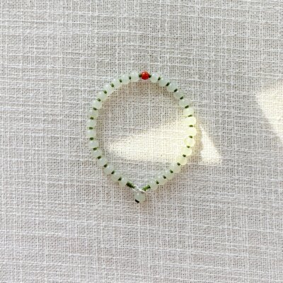 天然和田玉翡翠质感编织手链手绳