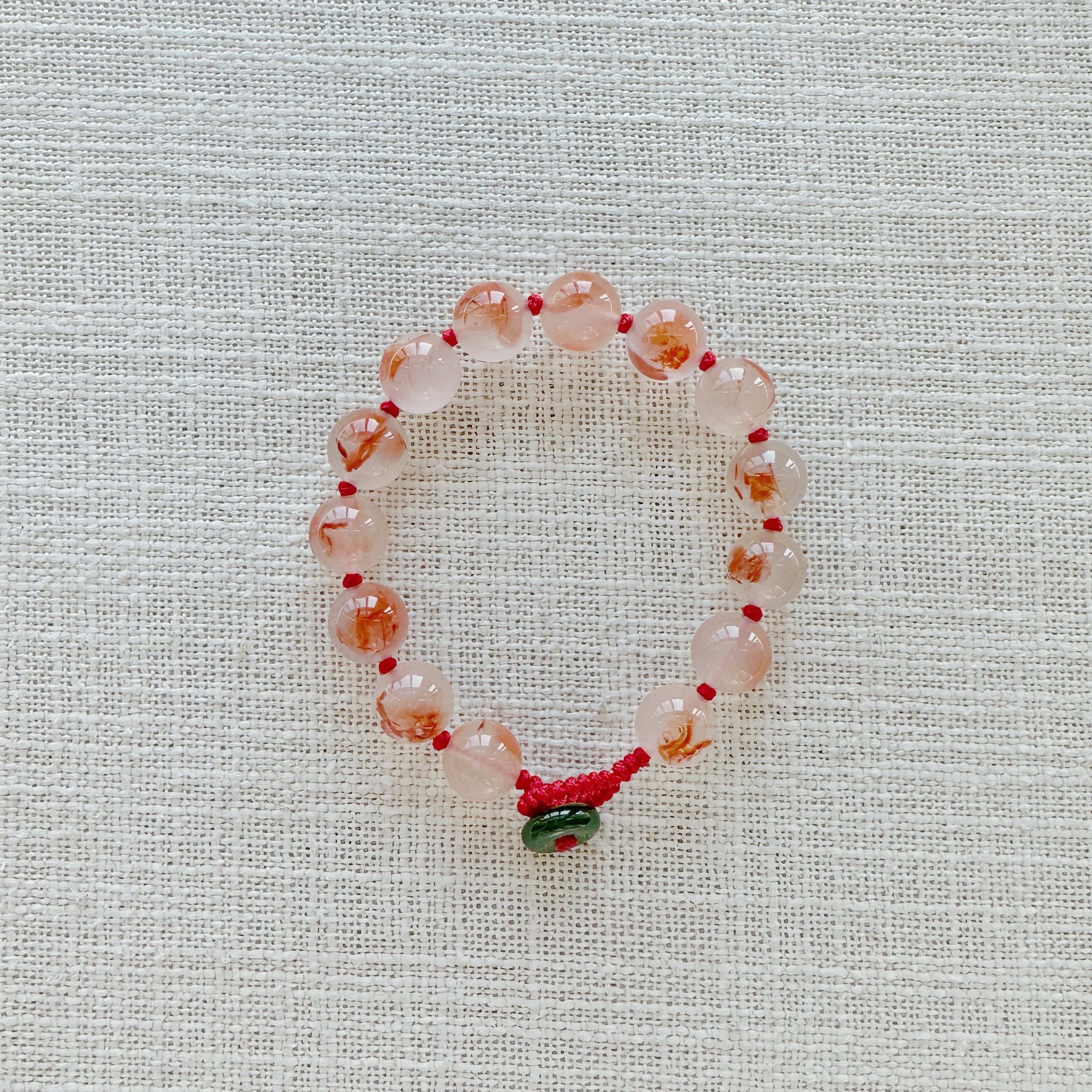 偶遇良人|原创设计天然南红玛瑙冰飘和田玉平安扣本命年红绳手链,饰品/流行首饰/时尚饰品新,手链,淘宝优惠券,粉丝福利购,淘宝优惠卷