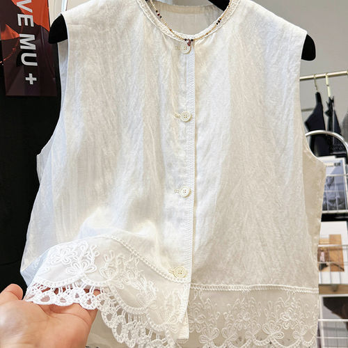 高级感无袖马甲背心外穿上衣女夏