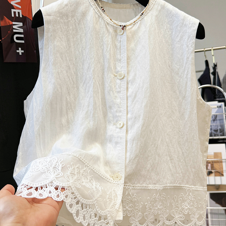 高级感无袖马甲背心外穿上衣女夏