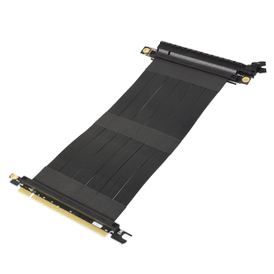 PCI-E16X显卡延长线PCIE3.0软排线PCIE4.0显卡加长线全速无损竖装支架套件16X弯头ATX机箱ITX适用显卡公对母