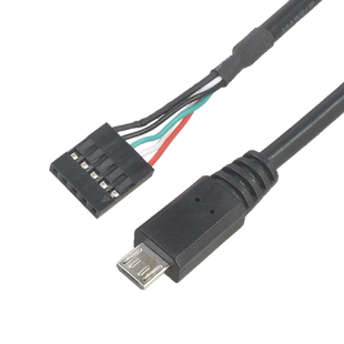 主板机箱内部副屏水冷散热器冲供电线5pin/9p内置typec杜邦2.54转mini usb安卓micro usb数据线type-c端子线