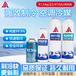 R22R410AR404A制冷剂氟利昂空调雪种加氟套装 制冷液家用冷媒药水