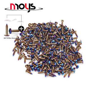 不锈钢M5X16彩钛自攻螺丝蓝钛M4X16内六角福喜电动车外壳