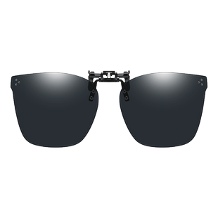 墨镜夹片男士偏光镜片太阳镜开车钓鱼专用近视眼镜夹片式大框潮女