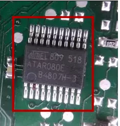 ATAR080E 大众途安斯柯达仪表显示屏幕不正常故障维修IC芯片模块
