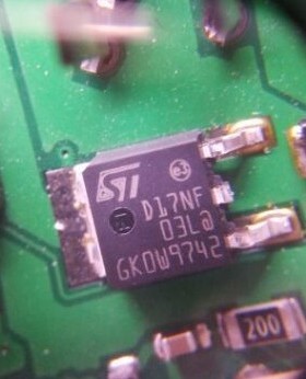 D17NF03  汽车电脑板贴片场效应三极管 STD17NF03 全新进口