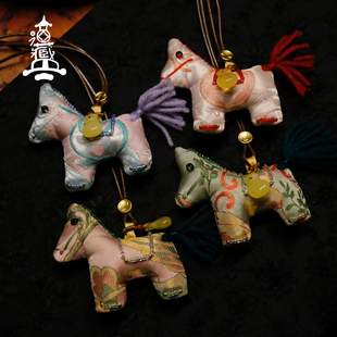 原创手工超可爱丑萌小马包包书包车挂件挂饰项链布艺配饰情侣女生