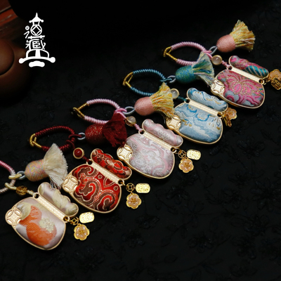 宋锦福袋挂件布袋子钥匙扣挂礼物