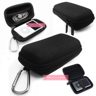 适用苹果ipod收纳盒classic抗压防震包video耳机数据线整理数码 包