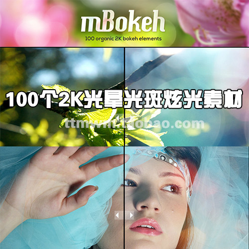 MBOKEH 100个2K 光晕 光斑 炫光 APPLE ProRes 422 HQ 高清素材