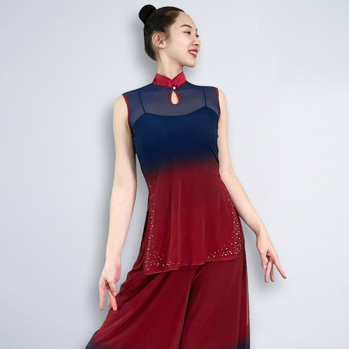 古典舞蹈服无袖夏季练功服中国舞