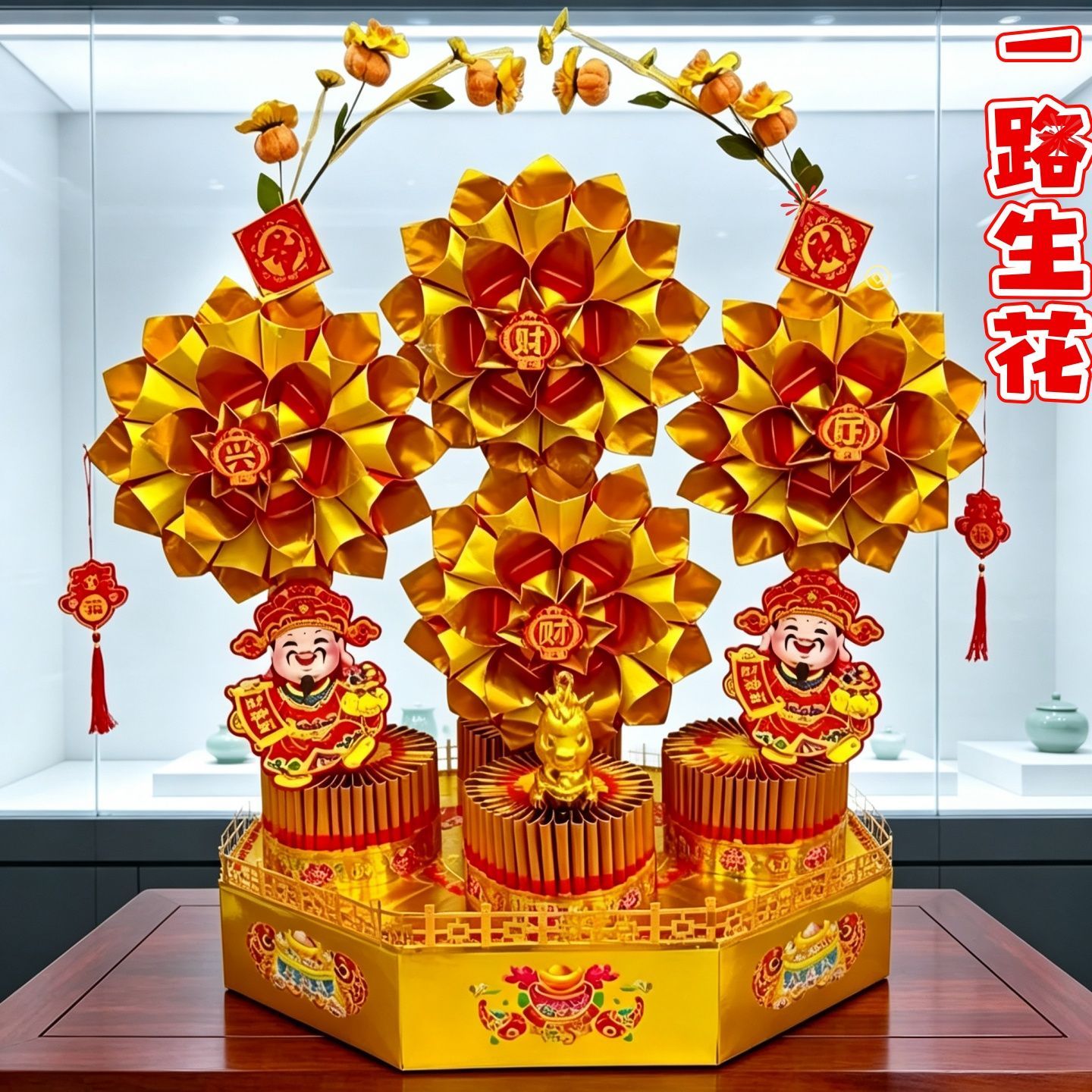 潮汕中秋节【繁花似锦/一路生花】庆装扮材料包手工DIY制作含教程