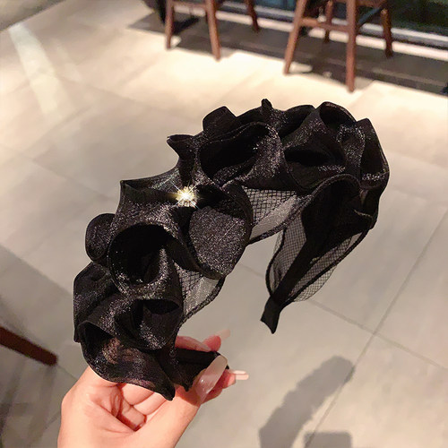 月销10万件的波浪花边发箍