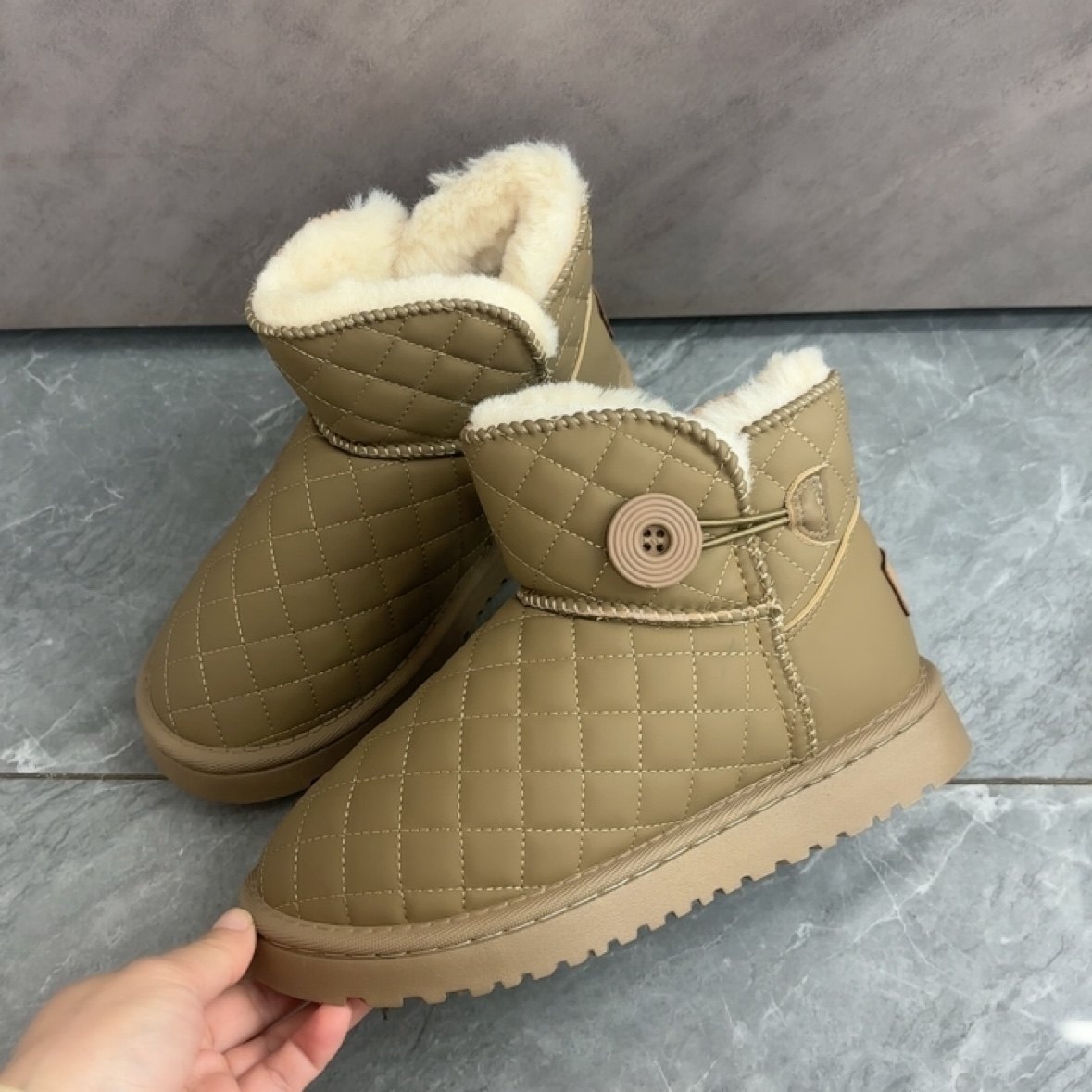 雪地靴女款冬季加绒加厚大童初中学生女孩运动保暖东北棉鞋25-1,女鞋,时尚雪地靴,淘宝优惠券,粉丝福利购,淘宝优惠卷