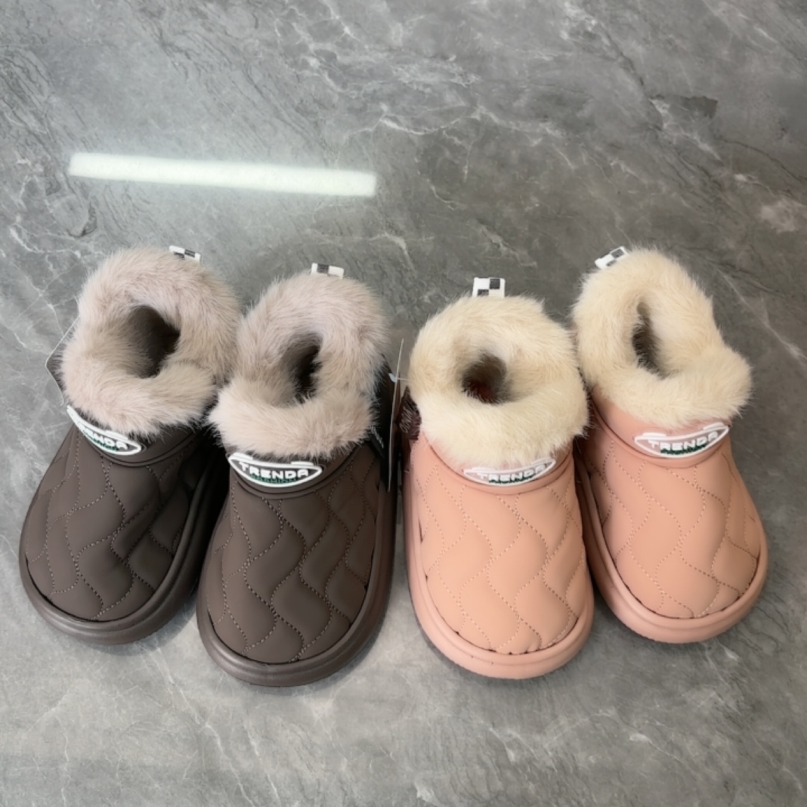 防水棉鞋儿童男女棉鞋2025加绒保暖棉鞋雪地棉鞋鞋24-27码8035