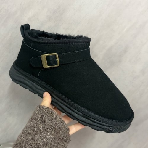 男士雪地靴冬季加绒加厚2025新款保暖棉鞋东北棉鞋女款厚底F02