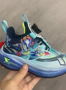 2025新款男童鞋跑步鞋儿童软底时尚休闲鞋奥特曼27-31码58011