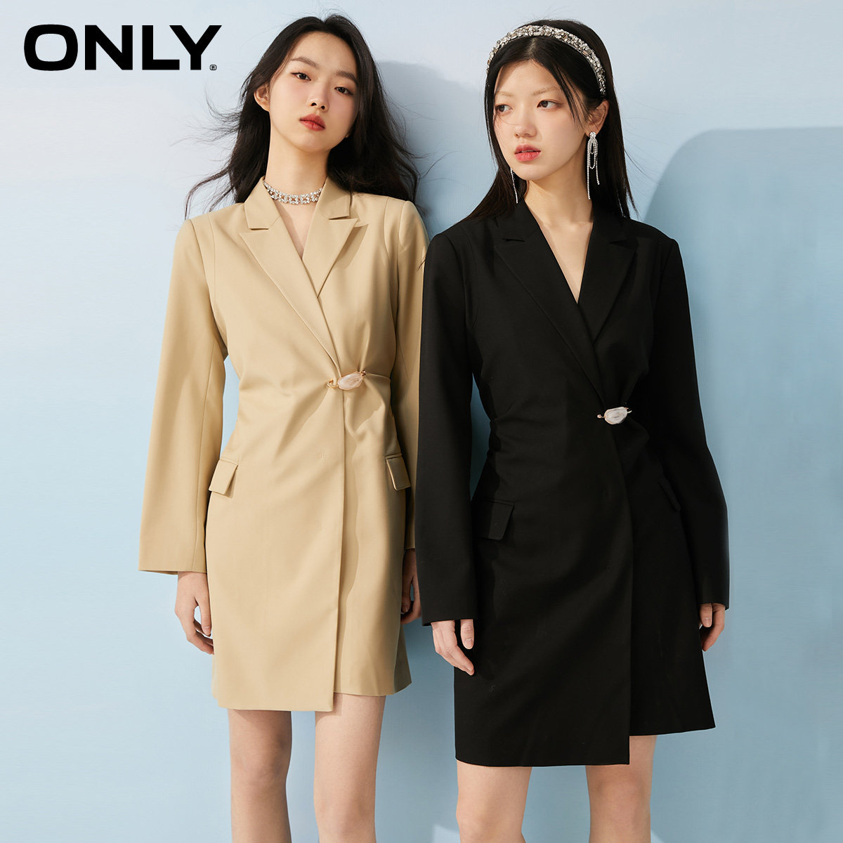【合辑款】绫致ONLY2023潮流设计感A字短西装长袖连衣裙女怎么看?