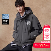 vj区绫致杰克琼斯NBA联名布鲁克林球队男羽绒服春宽松连帽外套