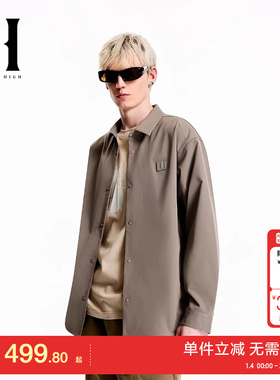 绫致SEASON HIHG时尚出街宽松舒适简约风上衣长袖衬衫外套男
