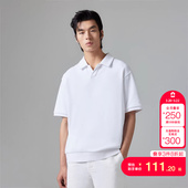 vj区绫致杰克琼斯男夏翻领简约百搭休闲LOGO刺绣polo衫